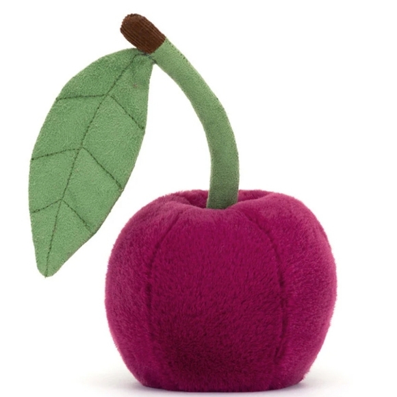 Jellycat Amuseable Cherry 🍒 5x4" Soft & Plush NWT - Picture 3 of 7
